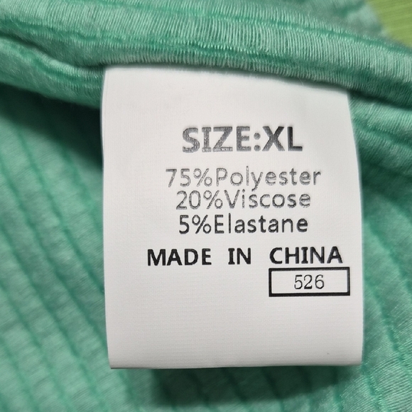 Vibrant Two Tone Green Oversized Knit Top Size XL - Picture 11 of 16